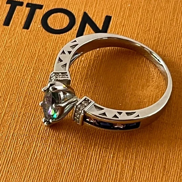 NWOT Mystic Topaz Sterling Silver Ring 925 - Picture 6 of 6